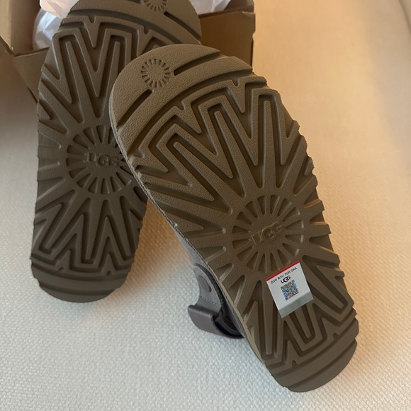 UGG Women's Taupe Suede Mules - Picture 4 of 5